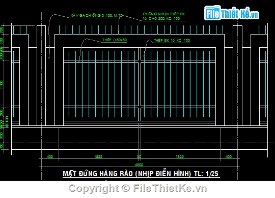 Bản vẽ,Bản vẽ mặt bằng,Bản vẽ autocad,mẫu hàng rào,bản vẽ hàng rào,Bản vẽ mặt đứng